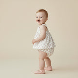 Organic Scalloped Top & Bloomers Set - Lavender