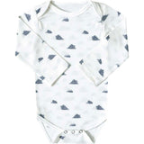 Ultra Soft Long Sleeve Overlap Shoulders Bodysuit, Prints