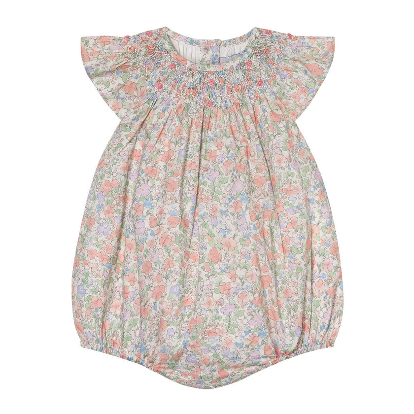 Hand-Smocked Baby Bubble - Delphine