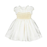 Colombe Gold Silk Ceremony Girl Dress