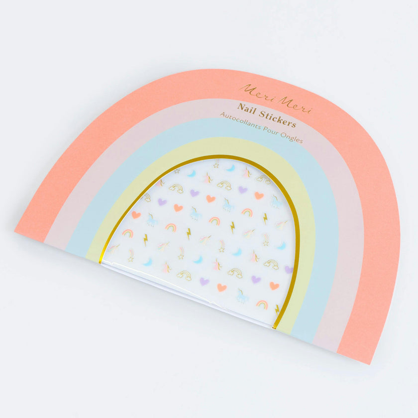 Rainbow Unicorn Nail Stickers
