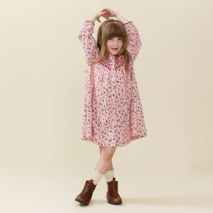 Girls Lucia Dress - Mini Cottage Floral