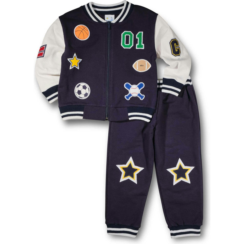 French Terry Pants With Stars