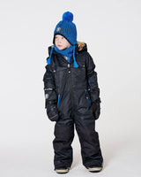 Solid One-Piece Teknik Snowsuit Black