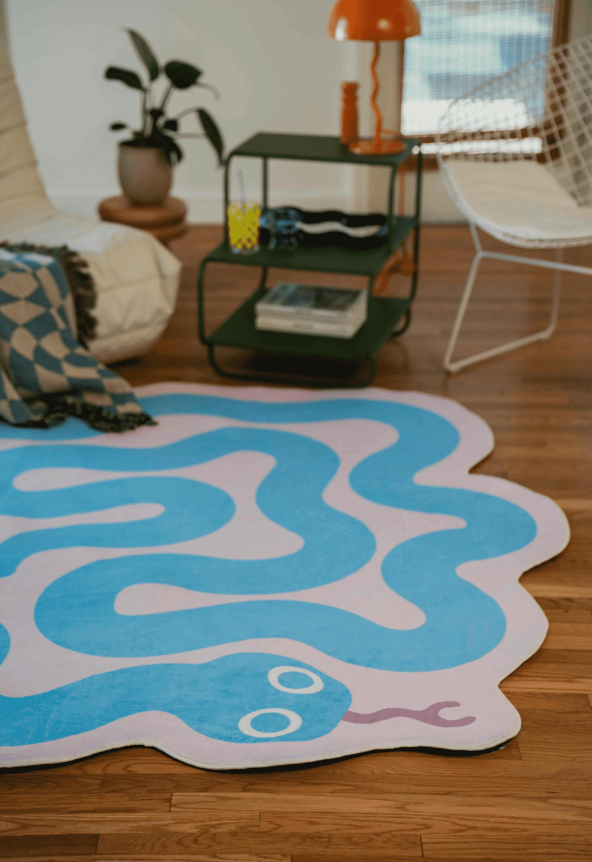 Spiral Snake Design Rug by Johann Banta
