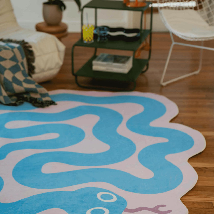 Spiral Snake Design Rug by Johann Banta