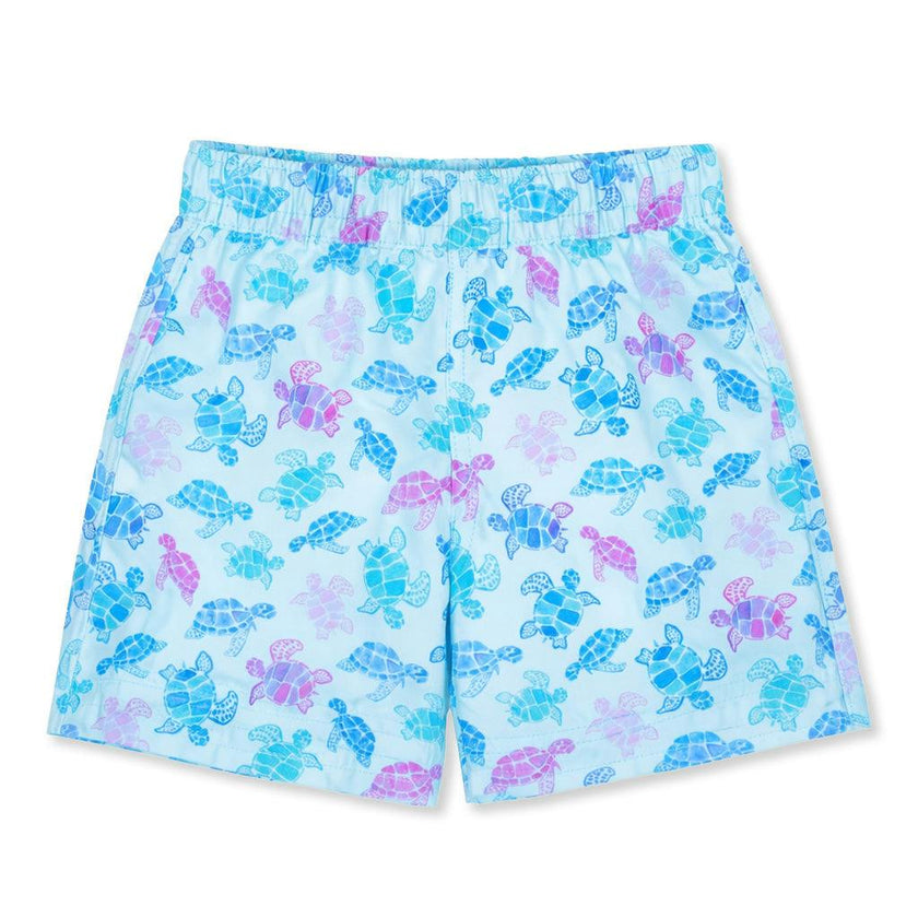Turtle Print Swim Trunk