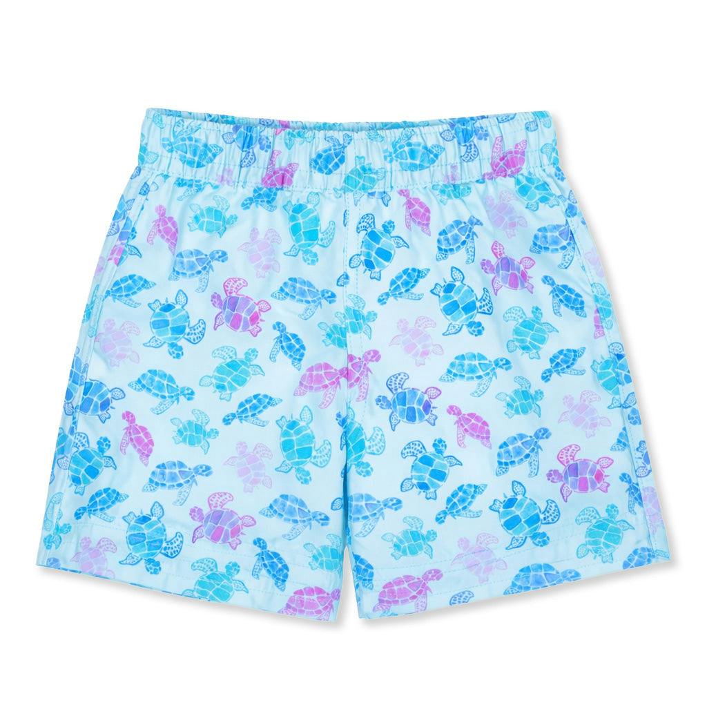 Turtle Print Swim Trunk