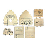 OOLY x Peanuts Color-in Wooden Birdhouse Kit - 5 Paint Markers