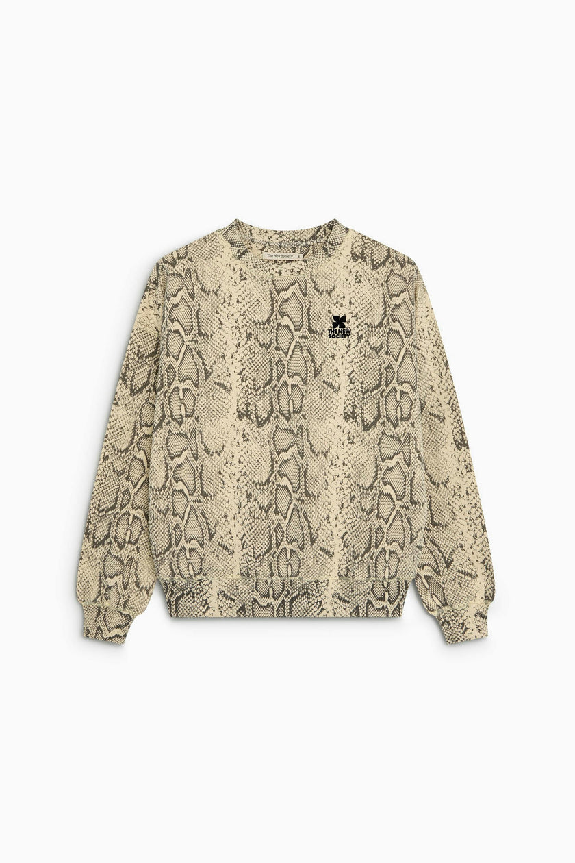 TNS Logo Woman Sweatshirt Snake Print