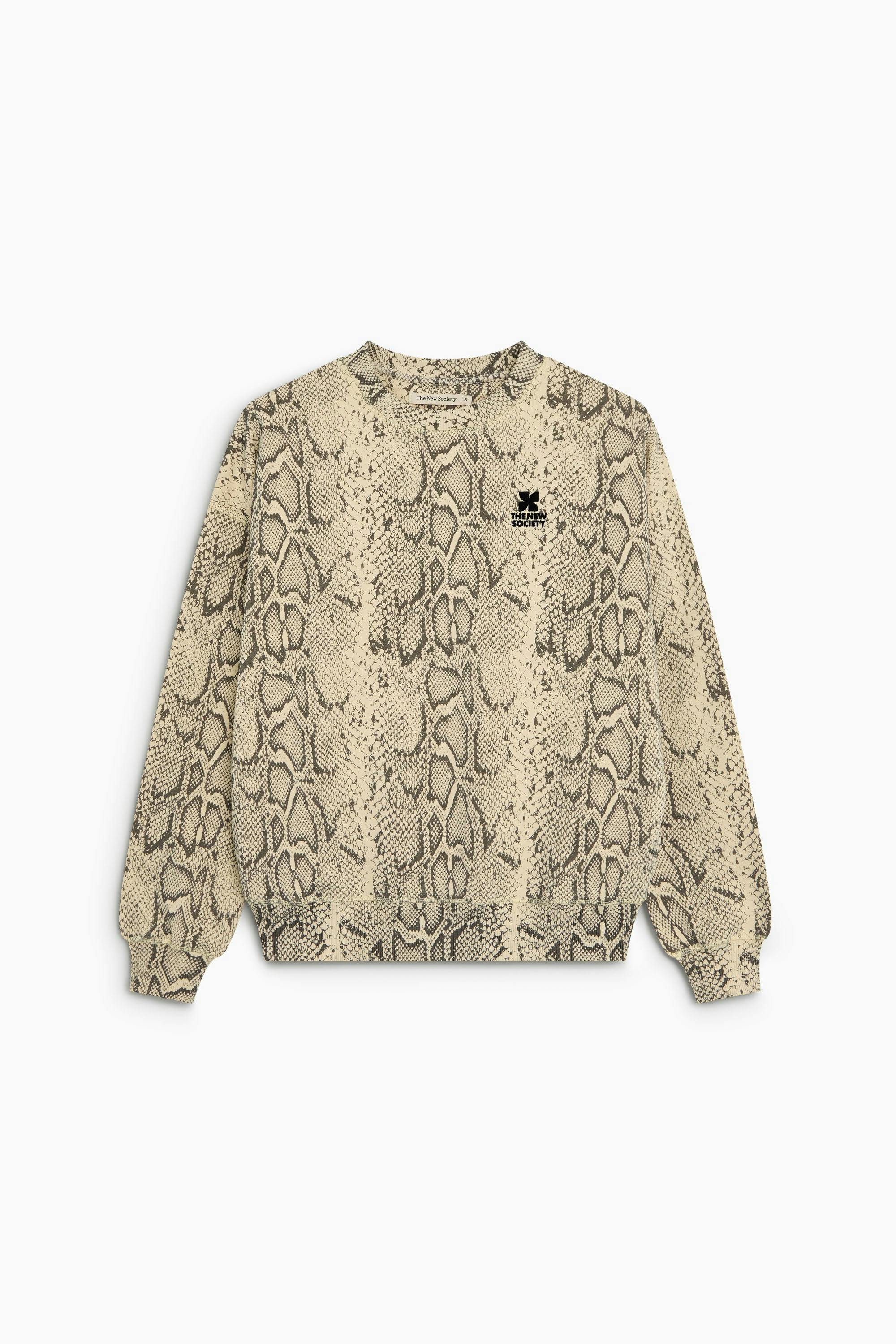 TNS Logo Woman Sweatshirt Snake Print