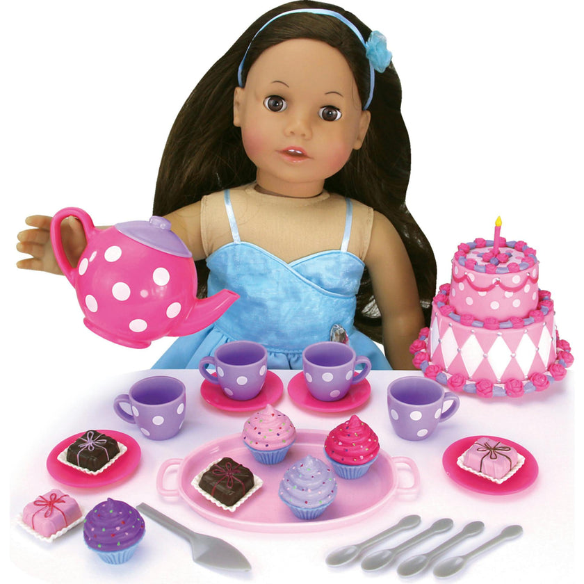 Sophia’s 21-Piece Cake & Tea Party Accessories Set for 18" Dolls, Multi