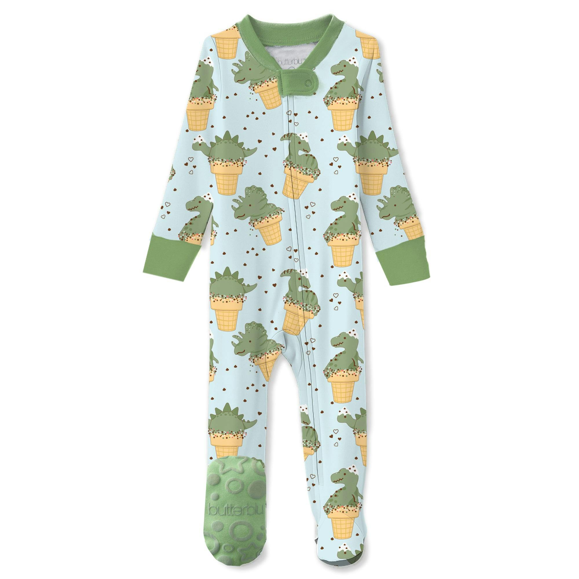 CRUZ Snug-fit Footed Baby Boys Pajamas