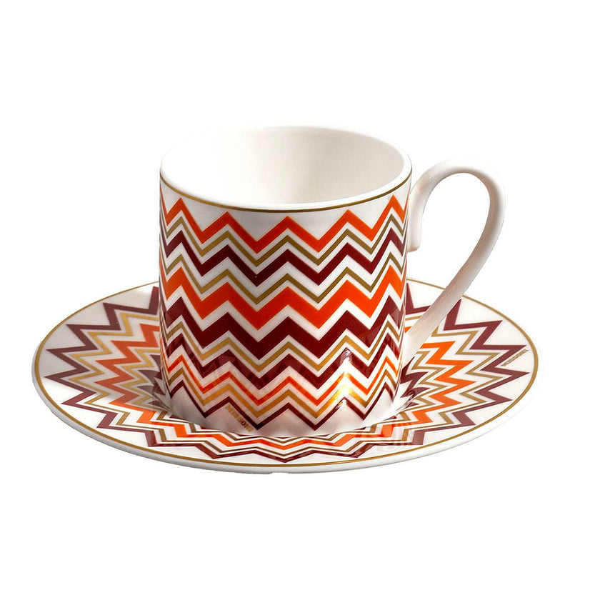 Coffee Cup & Saucer Iconic Set of 2 In Luxury Box Diam. 2.3"
