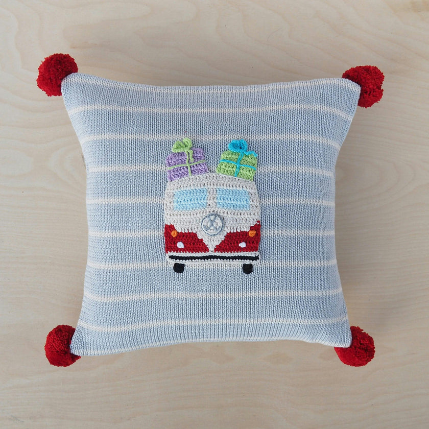 VW Van with Gifts Pillow