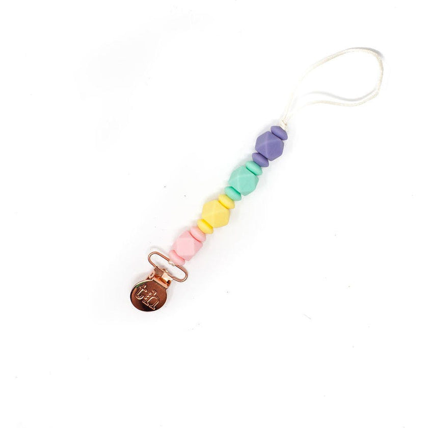 Petite Jewel Pacifier & Toy Clip