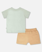 Organic Cotton T-Shirt And Short Set