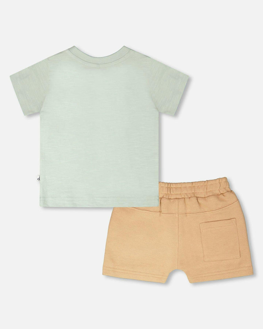 Organic Cotton T-Shirt And Short Set