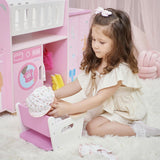 Amanda 6-in-1 Doll Nursery Station - Baby Pink