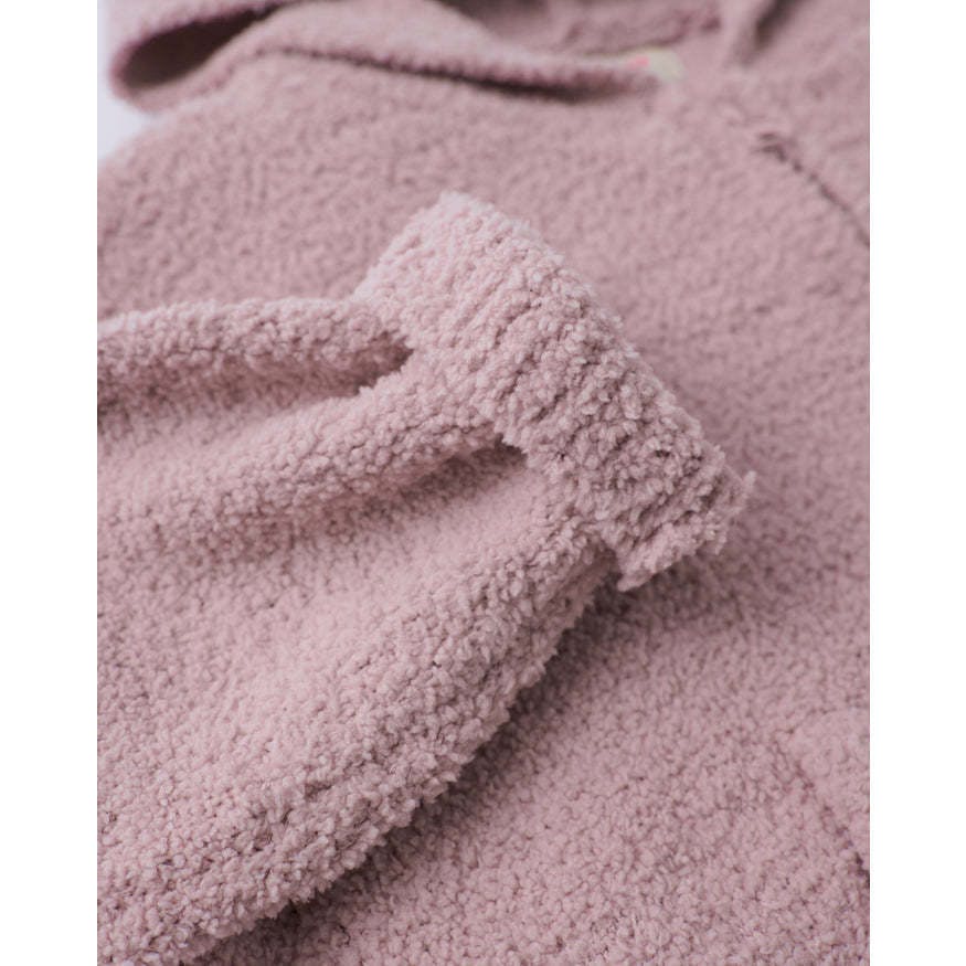 Baby Girls Fuzzy Zip-Up Hoodie