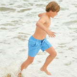 Boys Balboa Blue Panelled Boardie