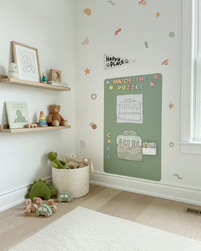 Magic Playwall - Rectangle Magnetic Wall Decal for Kids