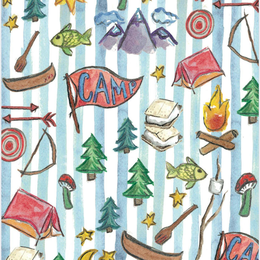 “Happy Camper” Minky Blanket