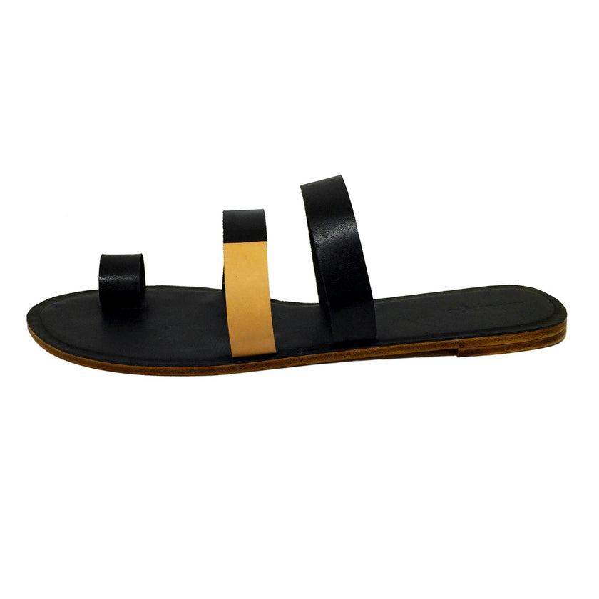 Trompe L'Oeil Women's Leather Slides