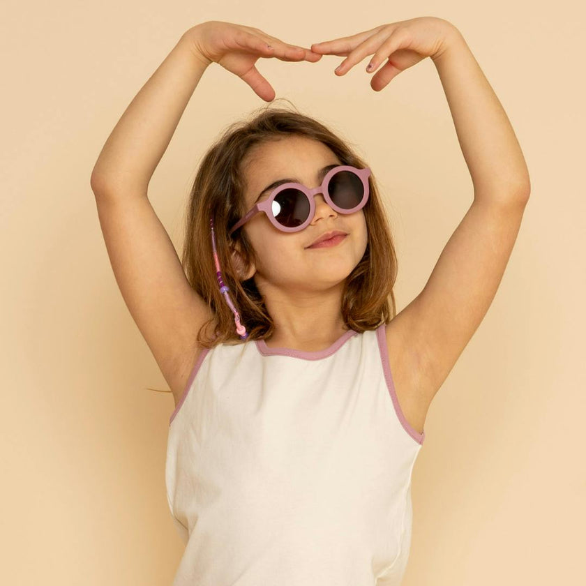 Original Round Sustainable Sunglasses | Bio-Based Bendable Polarized | Heather Rose