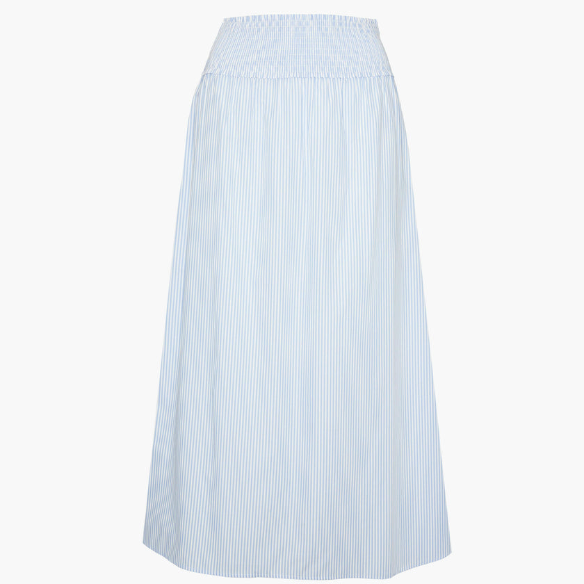 The Delphine Nap Skirt - Blue/White Stripe