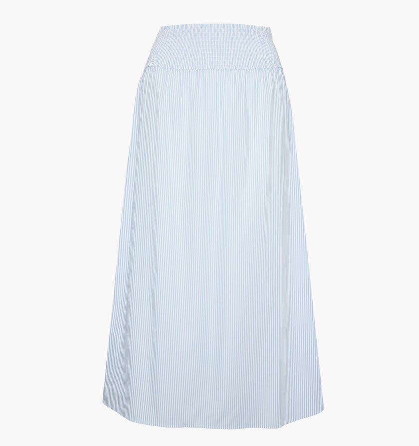 The Delphine Nap Skirt - Blue/White Stripe