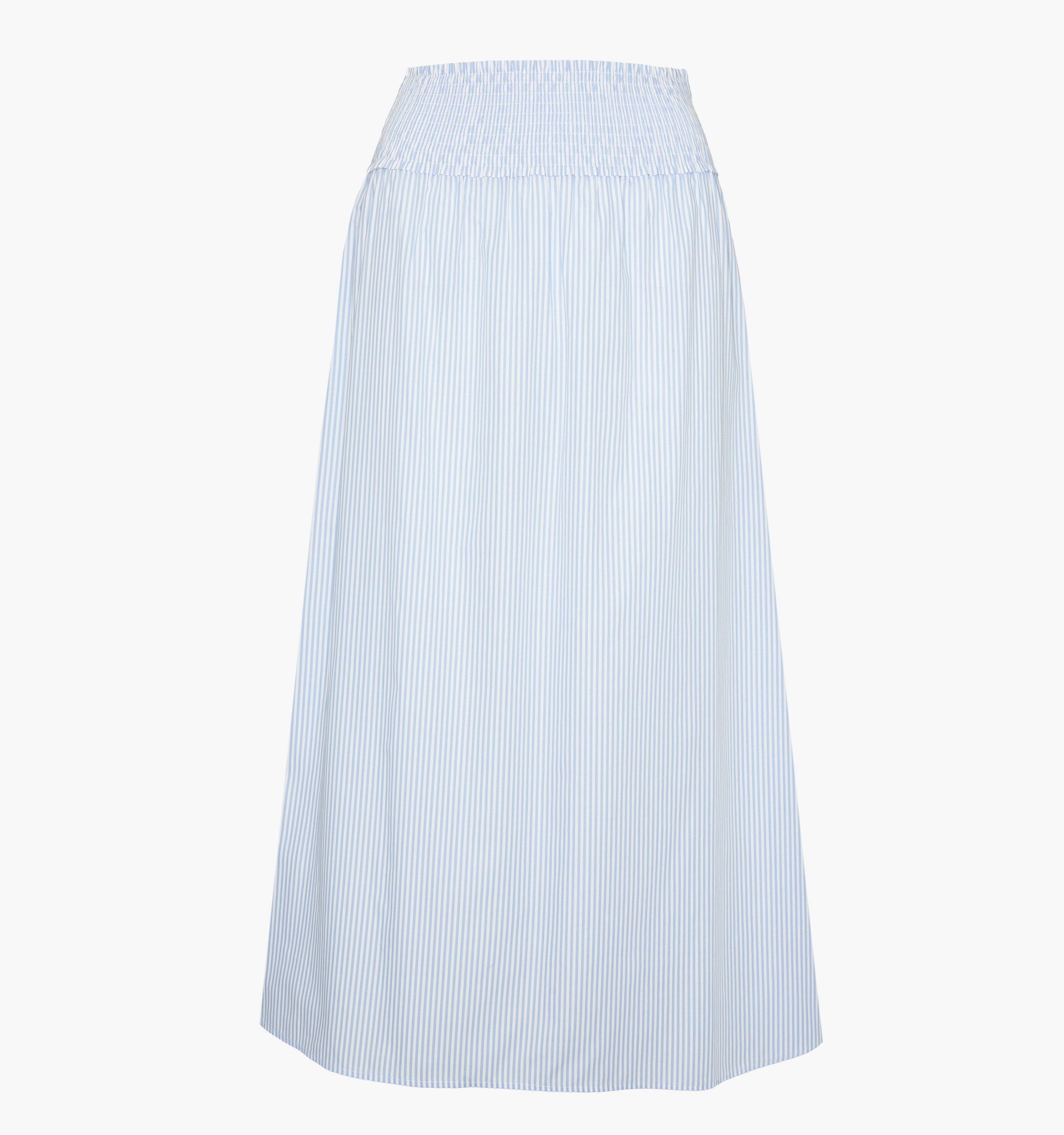 The Delphine Nap Skirt - Blue/White Stripe