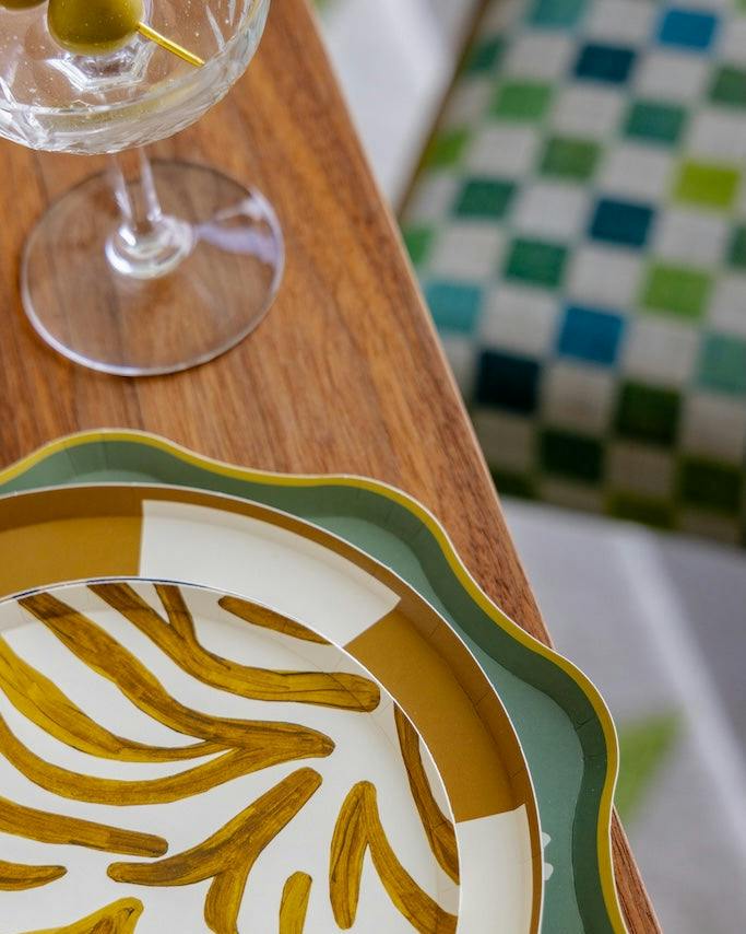 Sable Hors d'Oeuvres Plate Set - Gold