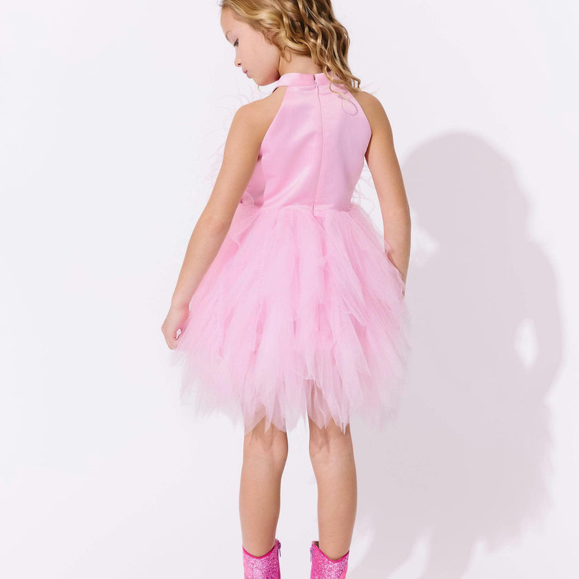 Pink Princess Feather Dress