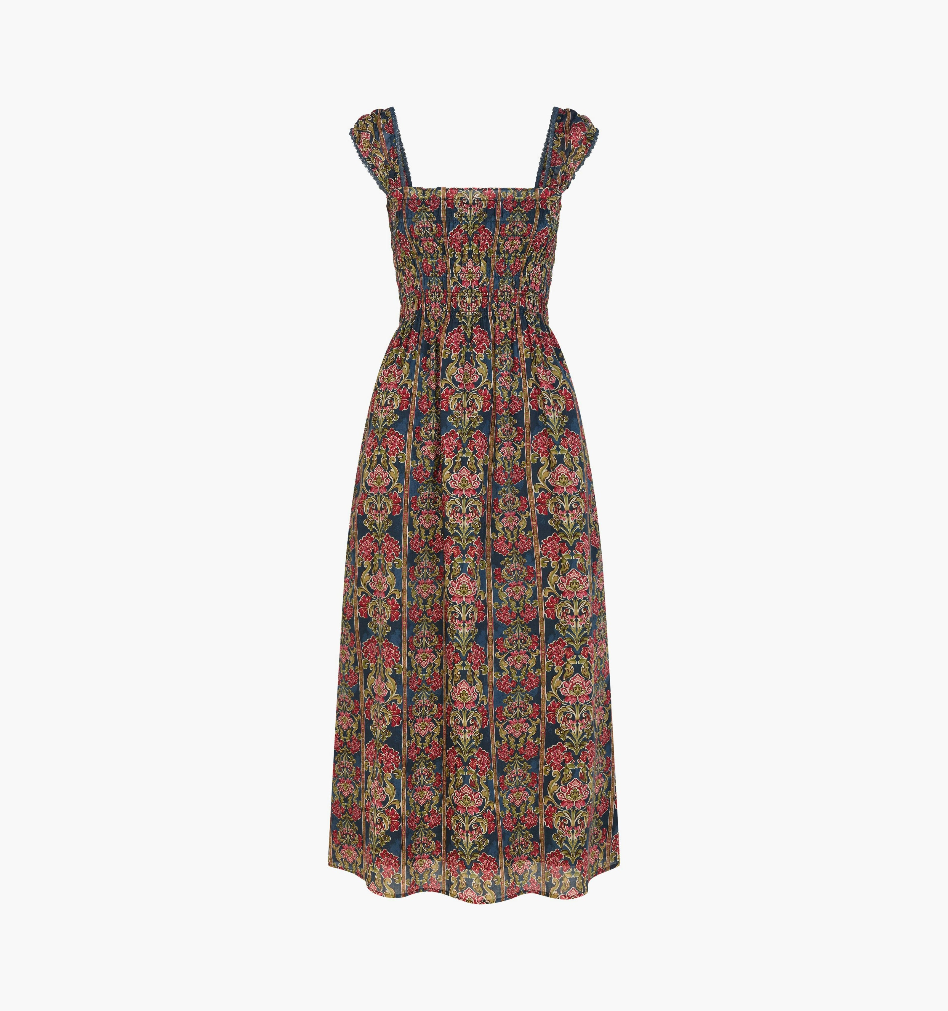 The Harper Nap Dress -  Stowell Medallion Stripe