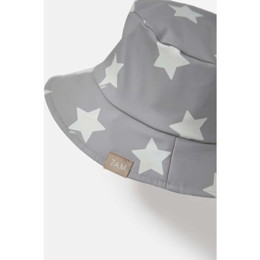 Stars Print Chin Strap Rain Bucket Hat