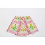 BIRDS PATCHWORK SHORTS BLUSH