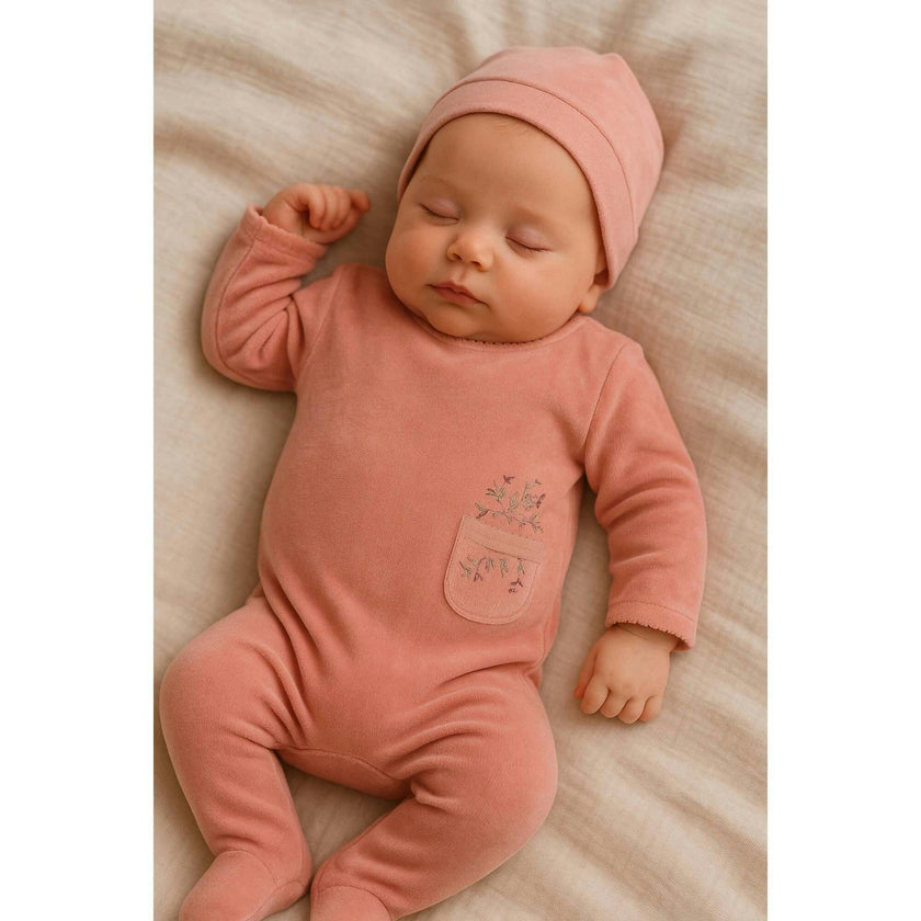 Velour Pocket Footie