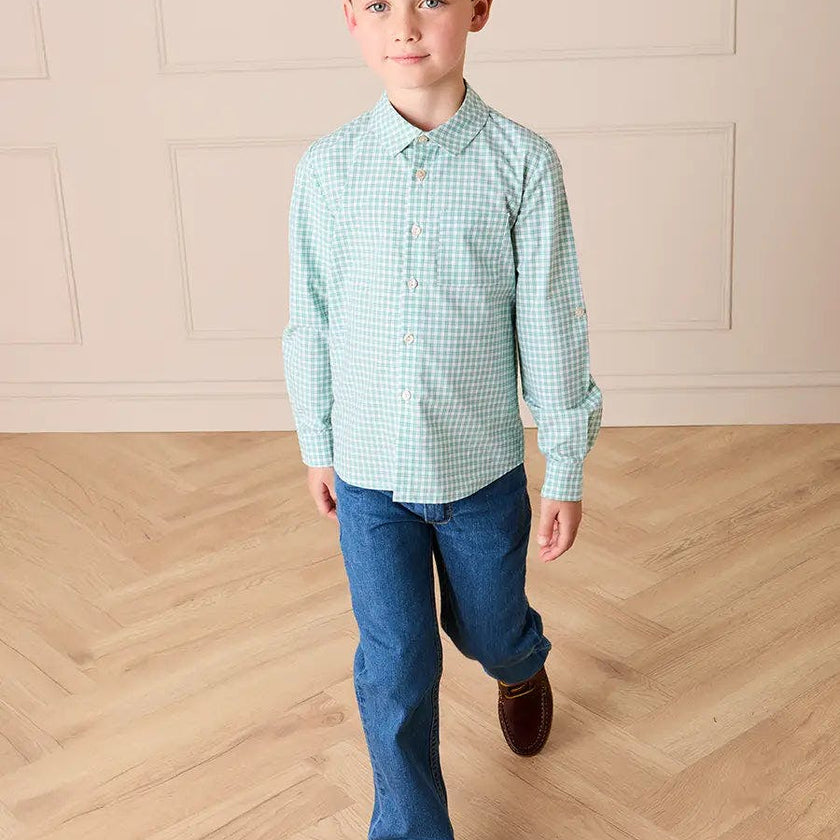 Five Pocket Straight Leg Jeans in Blue Denim (2-10yrs)