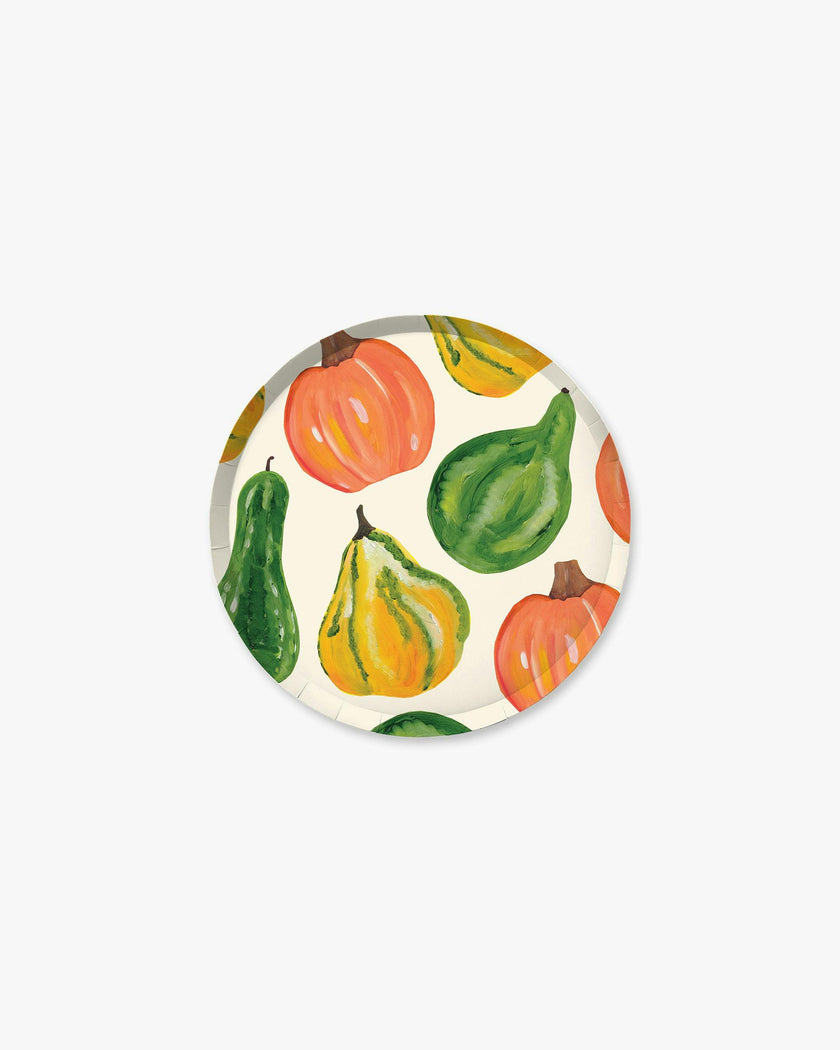 Oh My Gourd Hors d'Oevres Plate Set - Squash