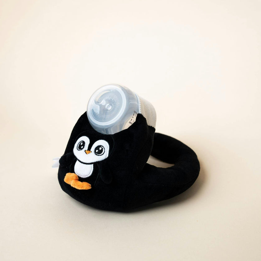 Baby Bottle Pillow Holder For Parents - Penguin