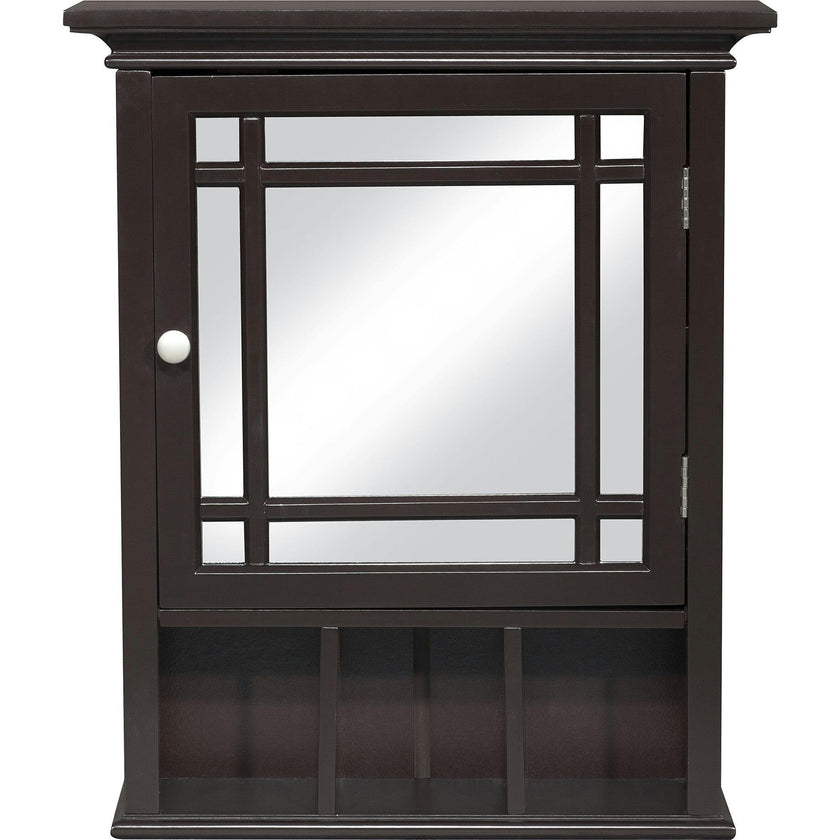 Neal Wooden Medicine Cabinet with Mirrored Door