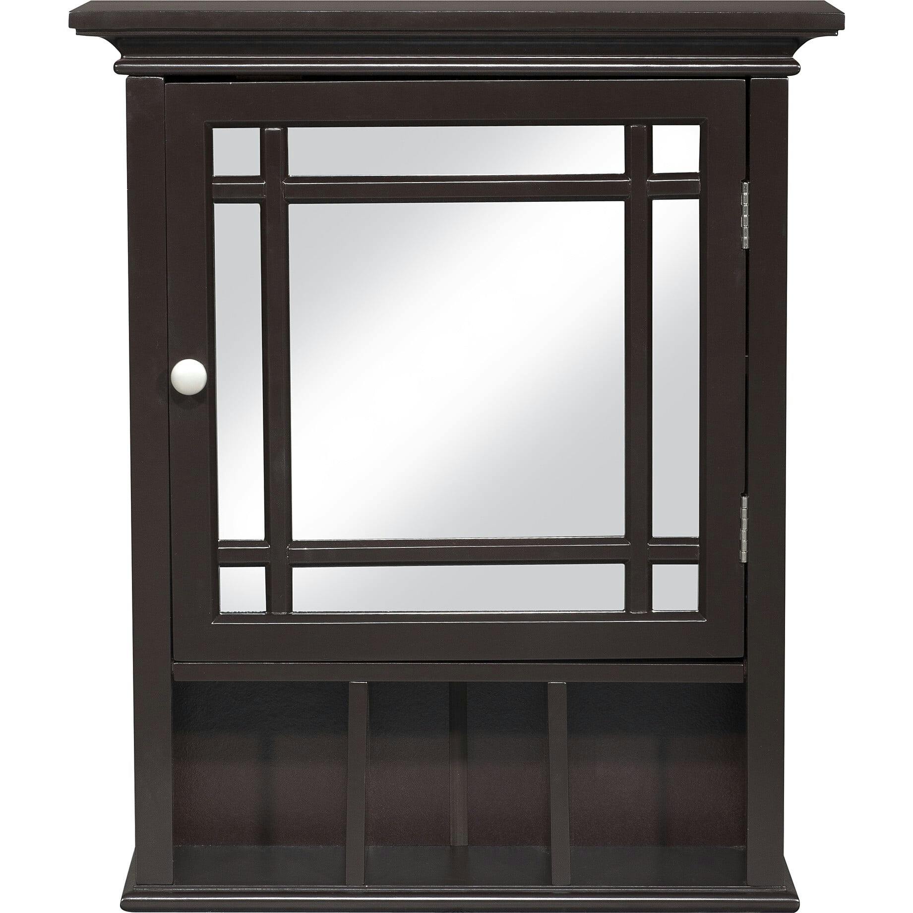 Neal Wooden Medicine Cabinet with Mirrored Door