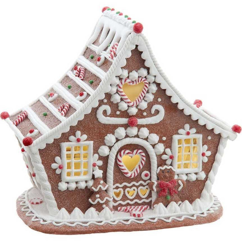 7.87-Inch Battery Operated LED Gingerbread House
