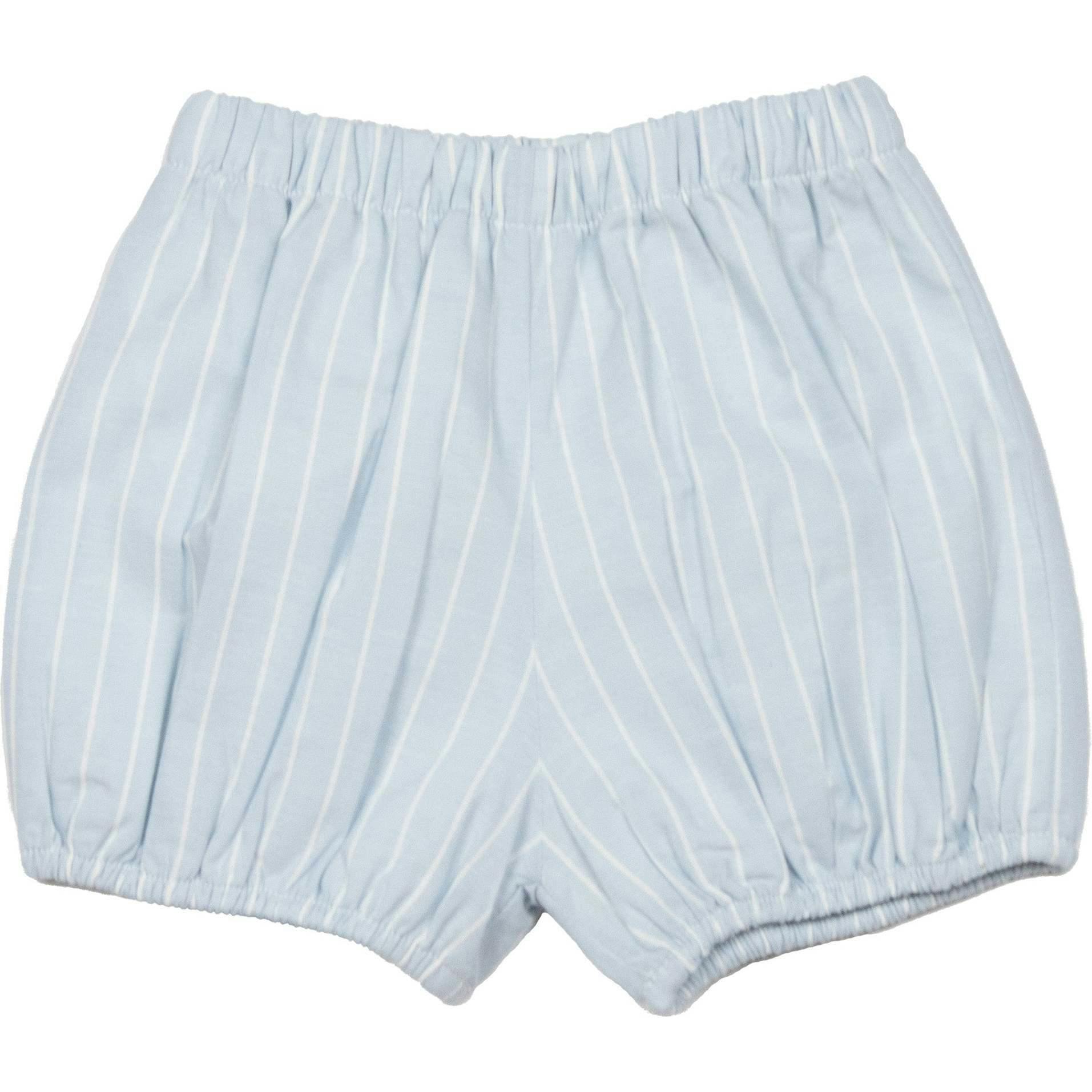 Linen Diaper Cover - Lt.Blue Striped