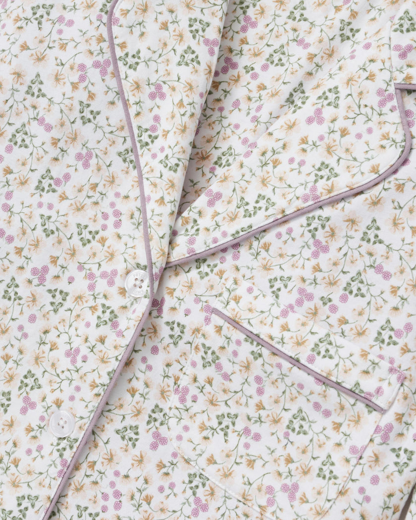 Women's Pima Pajama Set in Meadow Bloom