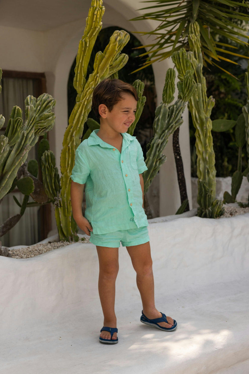 The Future Sea Suite - Boys Linen Shirt