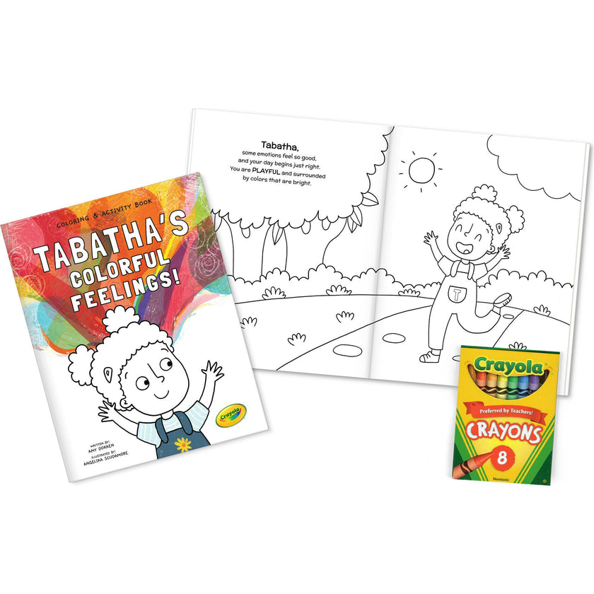 Crayola "Color My Feelings" Personalized Coloring Book and Crayons Gift Set
