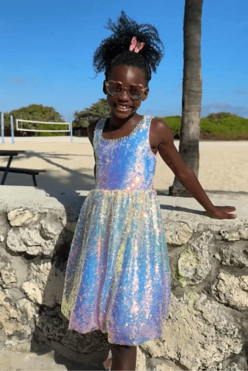 Sparkle Ombre Rainbow Dress