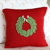 Wreath Textured Pillow